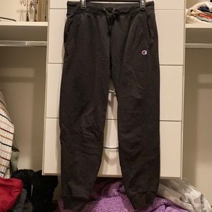 Black joggers with drawstring and pockets